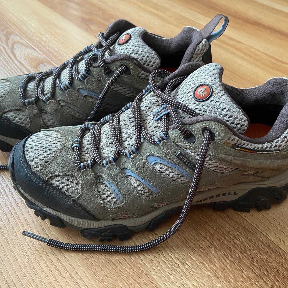 MERRELL Moab Waterproof Hiking Shoe Vibram - Dusty Olive